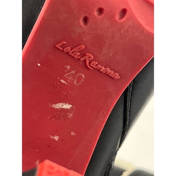 Lola Ramona Black Heeled Boots Size 10 - Picture 7 of 11